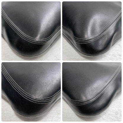 GIVENCHY Shoulder Bag Purse 4G Leather Black Authentic