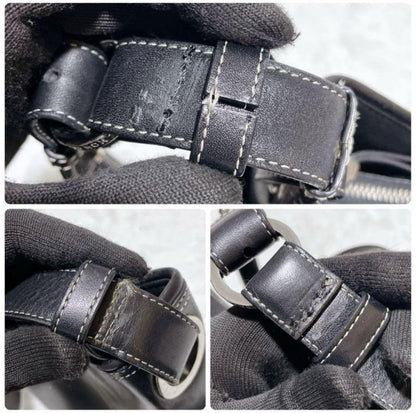 GIVENCHY Shoulder Bag Purse 4G Leather Black Authentic
