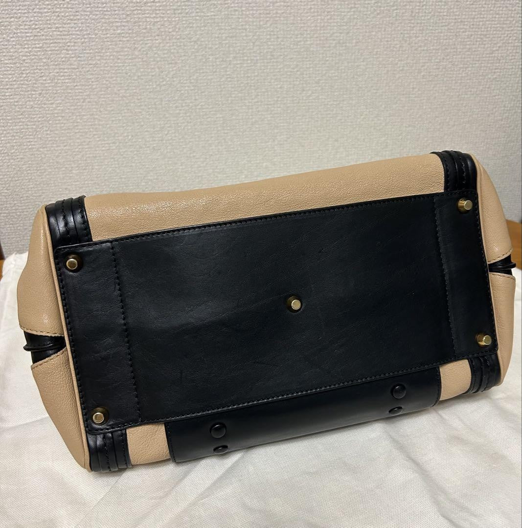 Chloe Hand Bag Tote Purse 2way Alice Authentic