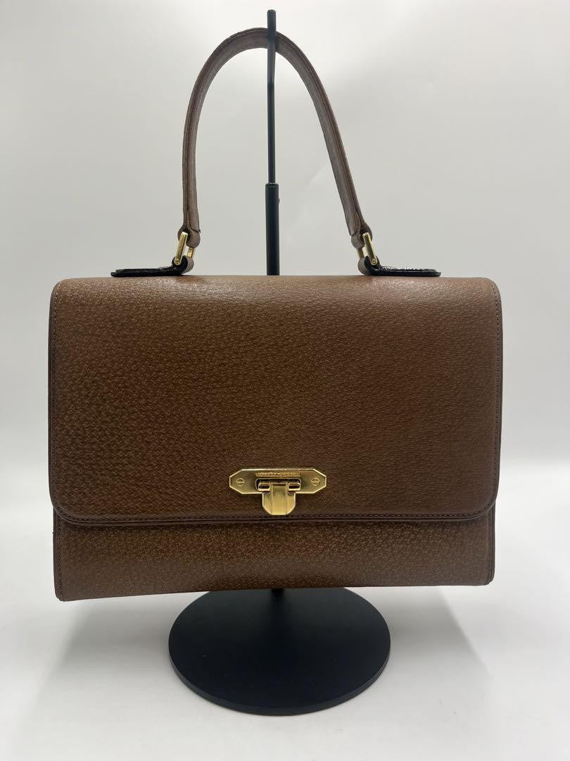 Valentino Garavani Hand Bag Tote Purse Brown Authentic