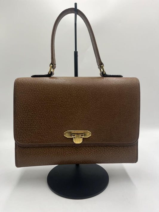 Valentino Garavani Hand Bag Tote Purse Brown Authentic