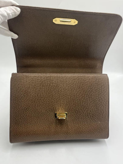 Valentino Garavani Hand Bag Tote Purse Brown Authentic