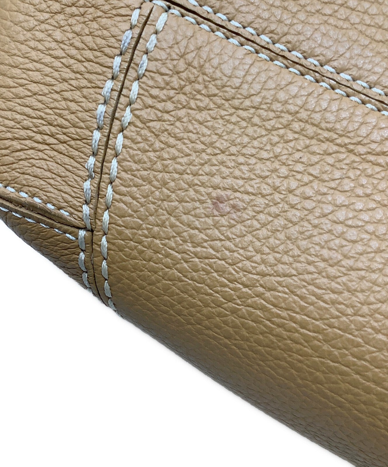 TOD'S Shoulder Bag Purse Beige Authentic