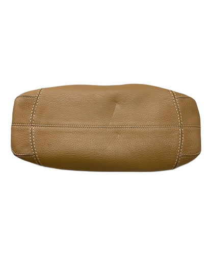 TOD'S Shoulder Bag Purse Beige Authentic