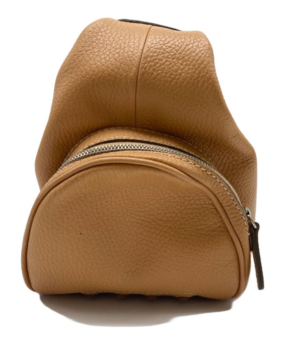 TOD'S Hand Bag Tote Purse Leather Camel Authentic