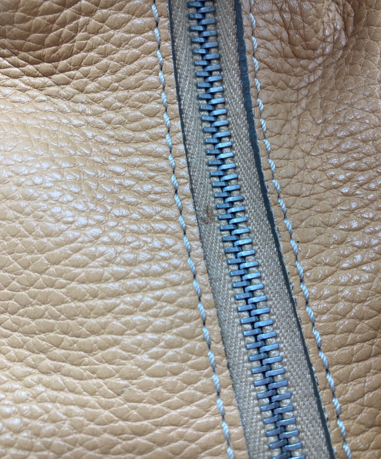 TOD'S Hand Bag Tote Purse Leather Camel Authentic