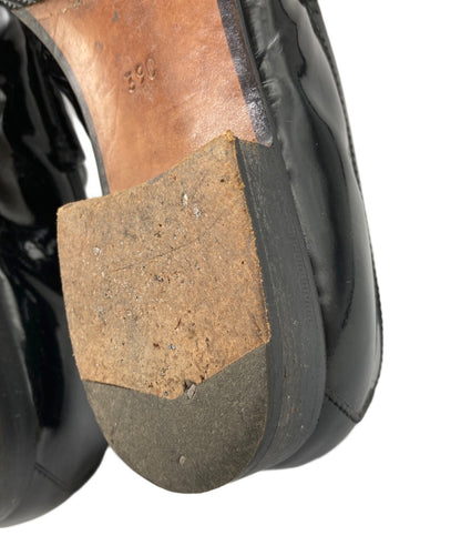 GUCCI Loafers Shoes Horse Bit EU 39 US 9 Leather Black Authentic