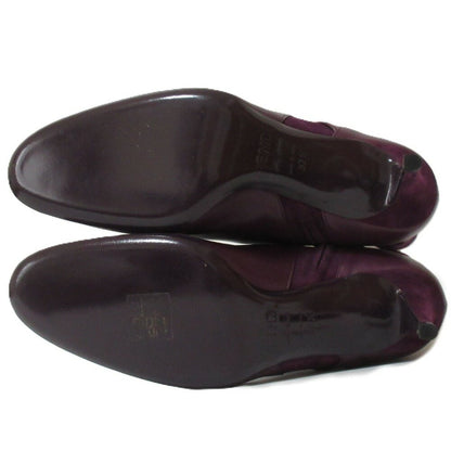 FENDI Short Boots Shoes EU 37.5 US 7.5 Suede Leather Purple Authentic
