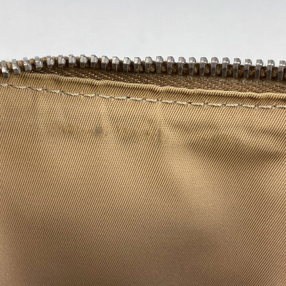 Christian Dior Shoulder Bag Purse Trotter Canvas Leather Brown Authentic
