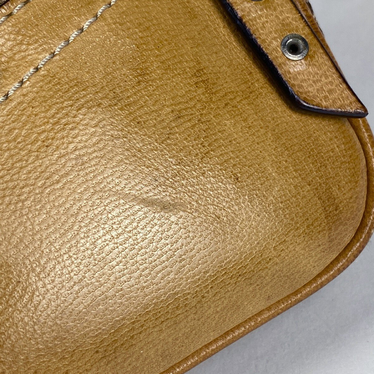 Christian Dior Shoulder Bag Purse Trotter Canvas Leather Brown Authentic