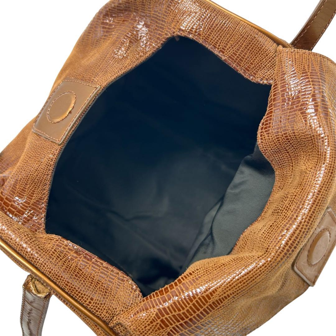 Christian Dior Hand Bag Tote Purse Brown Authentic
