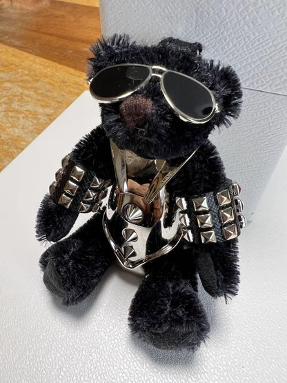 PRADA Key Ring Keychain Bag Charm Bear Authentic
