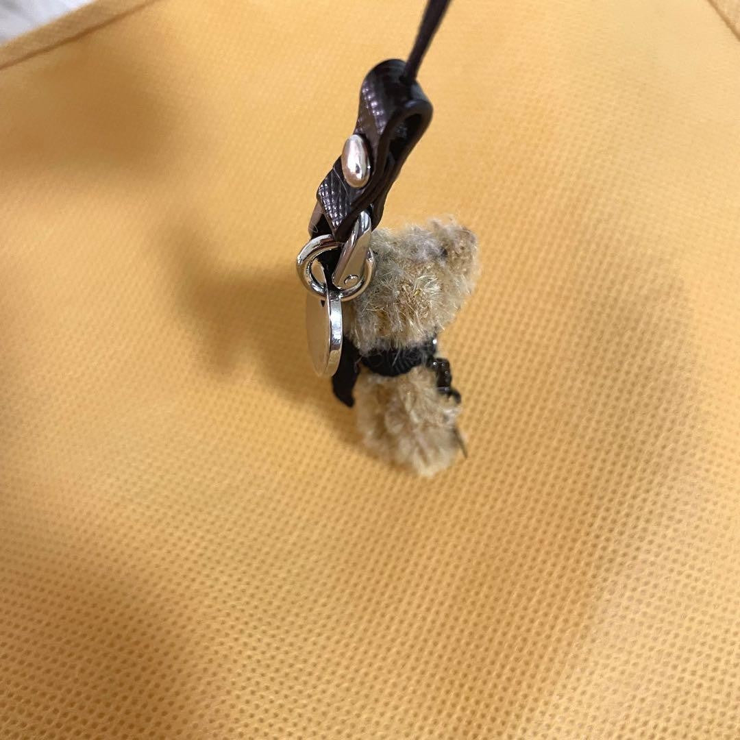 PRADA Key Ring Keychain Bag Charm Bear Authentic