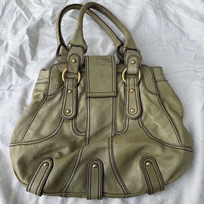 Valentino Garavani Hand Bag Tote Purse Logo Leather Authentic