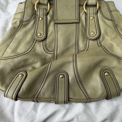 Valentino Garavani Hand Bag Tote Purse Logo Leather Authentic