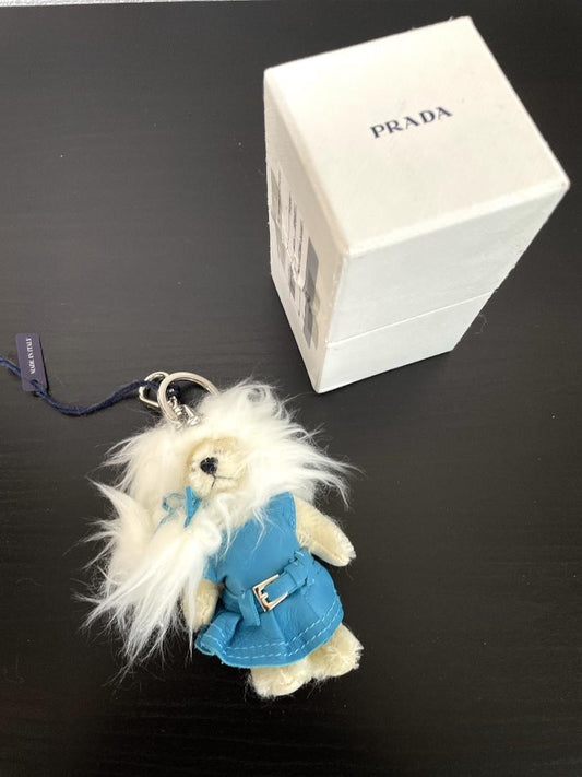 PRADA Key Ring Keychain Bag Charm Bear Authentic