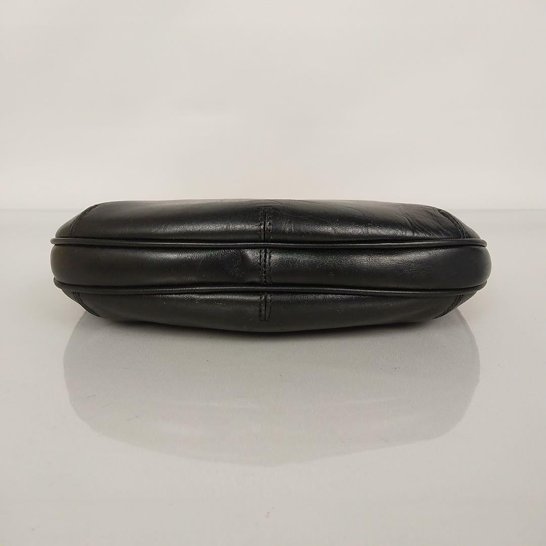 Saint Laurent Shoulder Bag Purse YSL Cassandra Leather Black Authentic