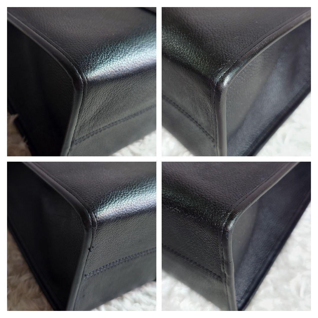 Saint Laurent Shoulder Bag Purse YSL Cassandra Leather Black Authentic