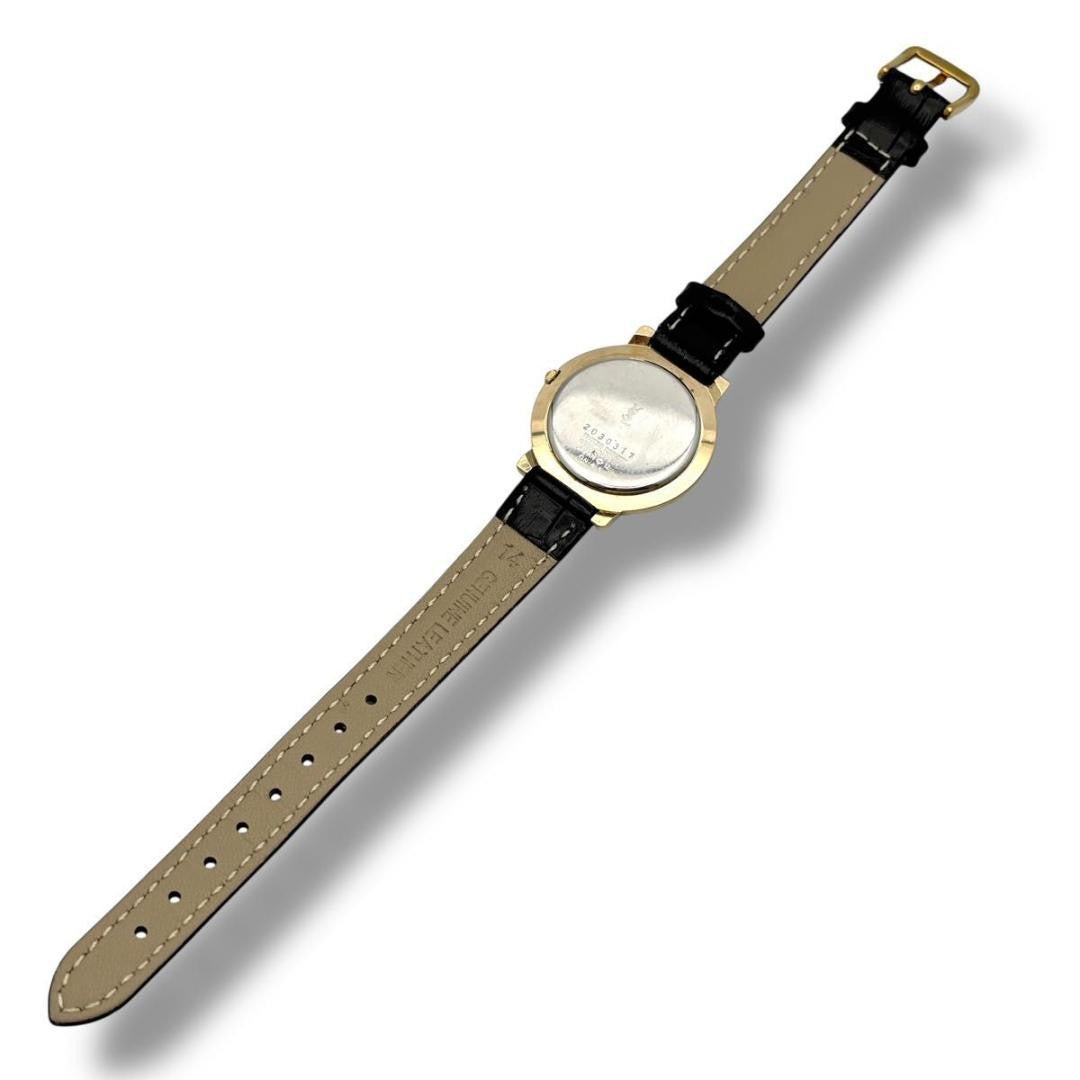 Saint Laurent Quartz Watch Wristwatch YSL Cassandra Gold Women's Auth