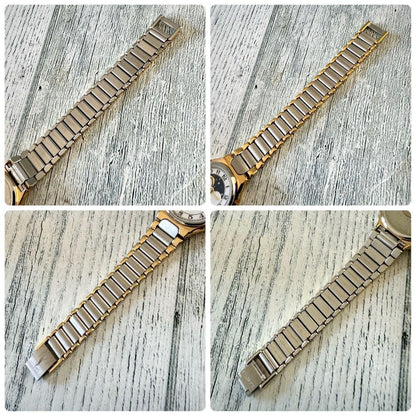 Saint Laurent Quartz Watch Wristwatch YSL Cassandra Gold Silver Women's Auth