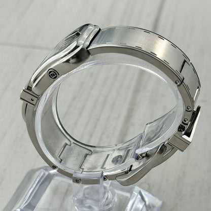 FENDI Quartz Watch Wristwatch FF Logo Silver Women's Authentic