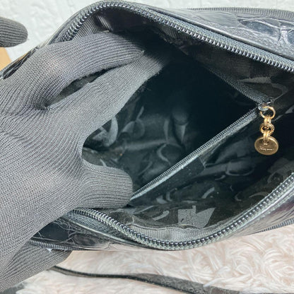 Salvatore Ferragamo Shoulder Bag Purse Black Authentic