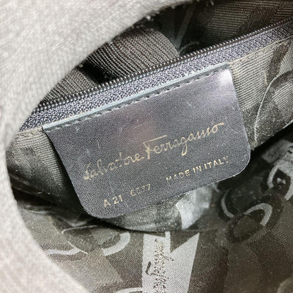 Salvatore Ferragamo Shoulder Bag Purse Black Authentic