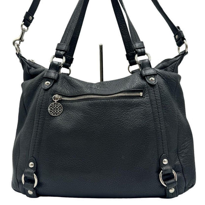 COACH Shoulder Bag Purse Leather Black Authentic