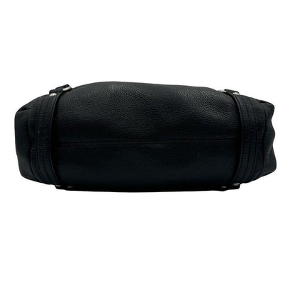 COACH Shoulder Bag Purse Leather Black Authentic
