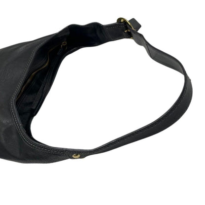COACH Shoulder Bag Purse Leather Black Authentic