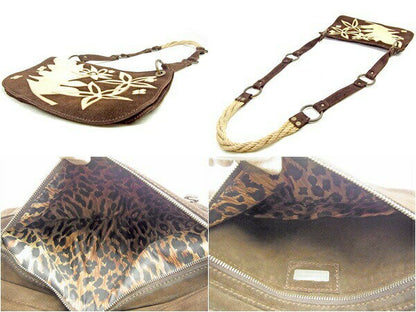 Dolce & Gabbana Shoulder Bag Purse Leopard Beige Brown Authentic