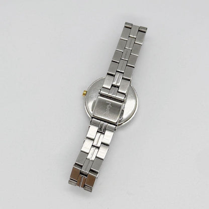 Saint Laurent Quartz Watch Wristwatch YSL Cassandra Gold Silver Women's Auth