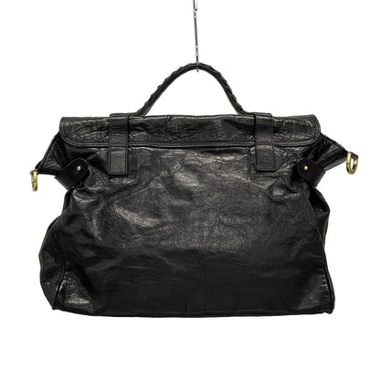 MULBERRY Hand Bag Tote Purse Leather Black Authentic