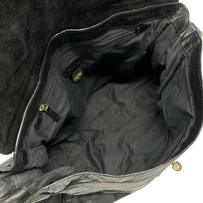 MULBERRY Hand Bag Tote Purse Leather Black Authentic