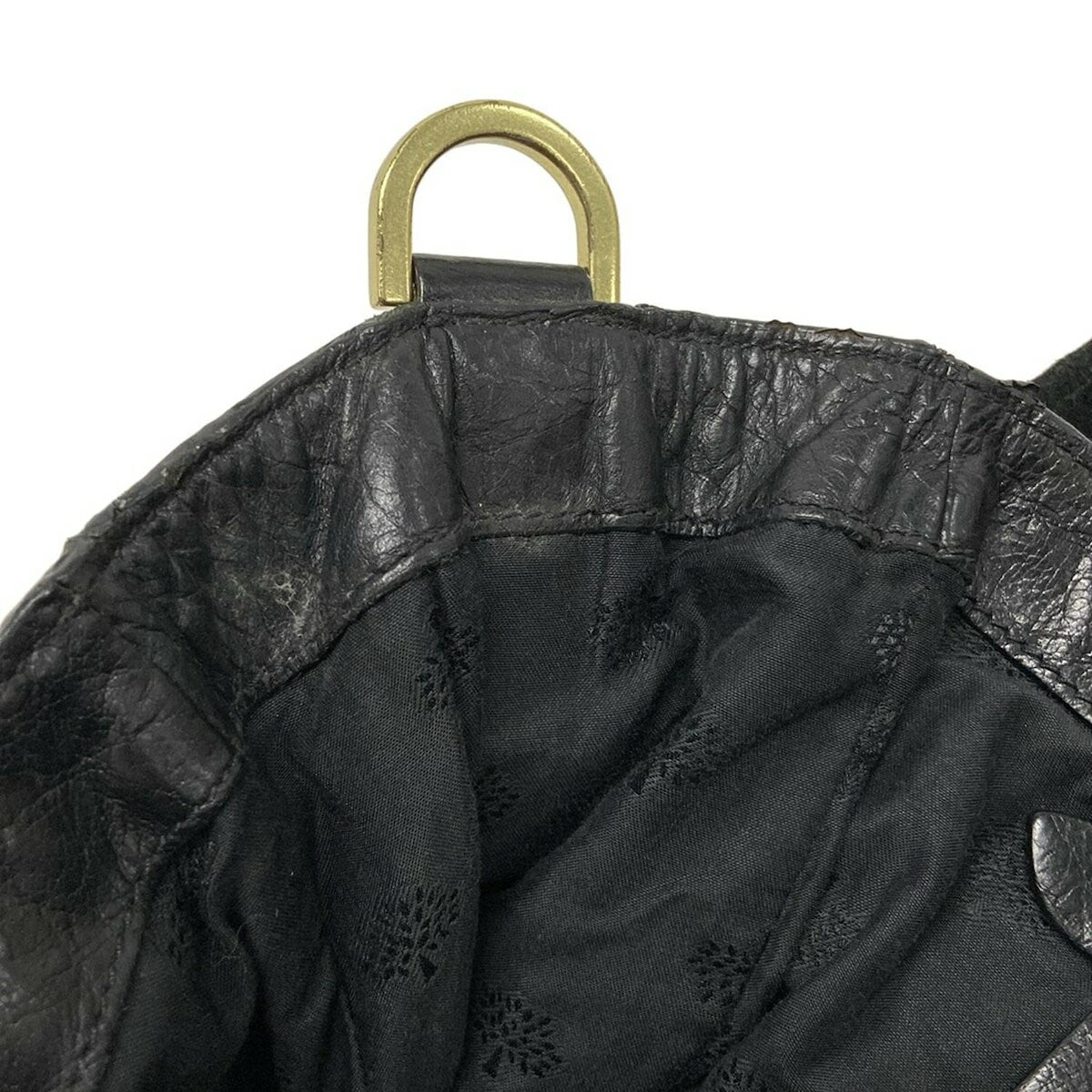 MULBERRY Hand Bag Tote Purse Leather Black Authentic