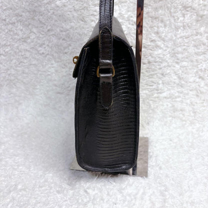 MULBERRY Shoulder Bag Purse Leather Black Authentic