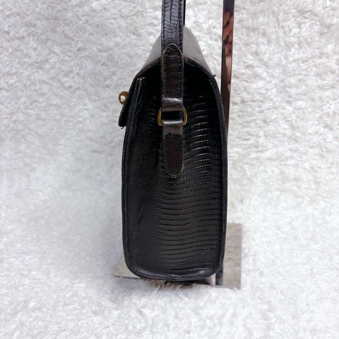MULBERRY Shoulder Bag Purse Leather Black Authentic