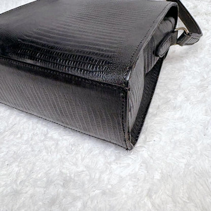 MULBERRY Shoulder Bag Purse Leather Black Authentic