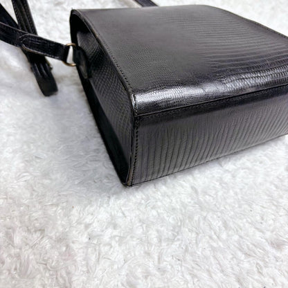 MULBERRY Shoulder Bag Purse Leather Black Authentic