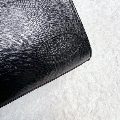 MULBERRY Shoulder Bag Purse Leather Black Authentic