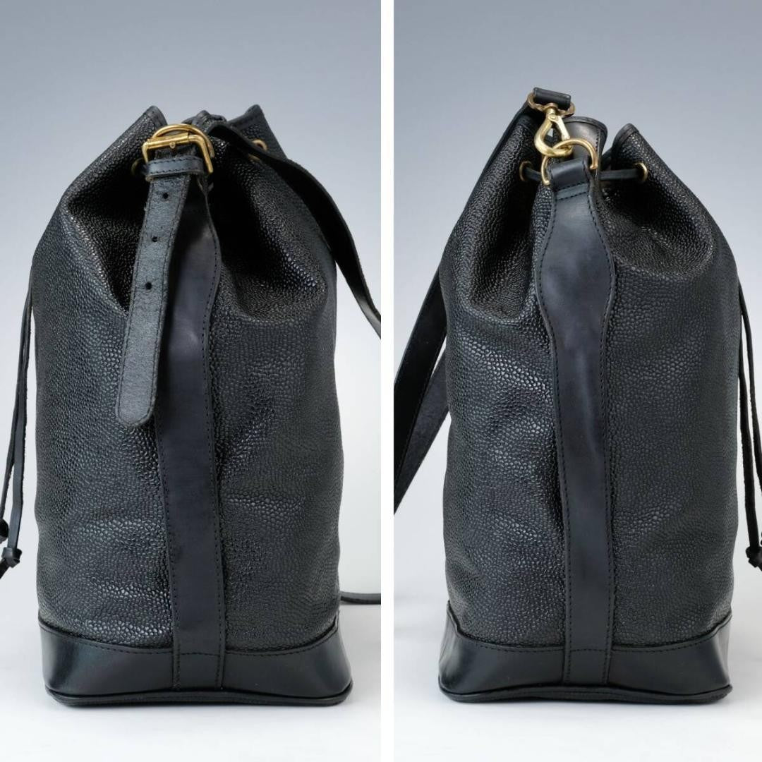 MULBERRY Shoulder Bag Purse Leather Black Authentic
