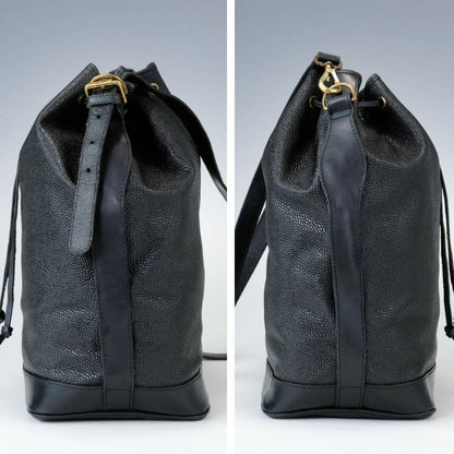 MULBERRY Shoulder Bag Purse Leather Black Authentic