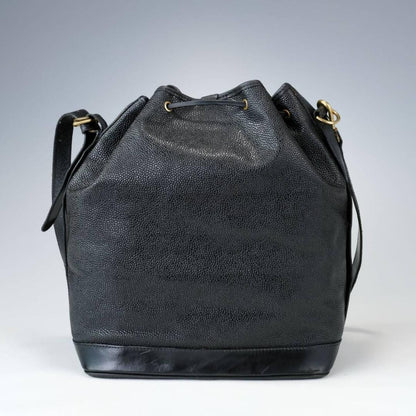 MULBERRY Shoulder Bag Purse Leather Black Authentic