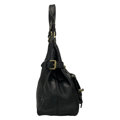 MULBERRY Hand Bag Tote Purse Leather Black Authentic