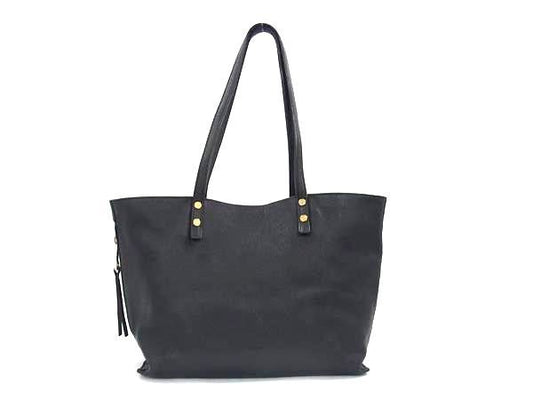 Chloe Hand Bag Tote Purse Leather Black Authentic