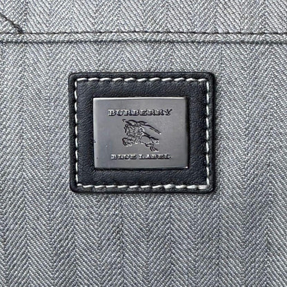 BURBERRY BLUE LABEL Hand Bag Tote Purse Mini Boston Bag Gray Black Authentic