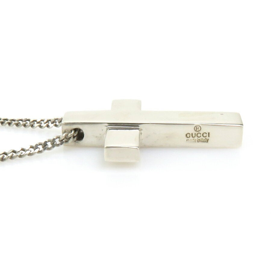 GUCCI Necklace Pendant Silver 925 Unisex Accessory Authentic