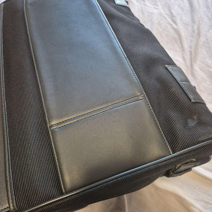 Montblanc Business Bag Briefcase Nylon Leather Black Authentic