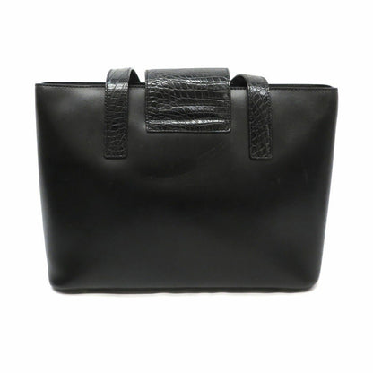 CELINE handbag Purse Black Gold Leather Authentic Used Women's