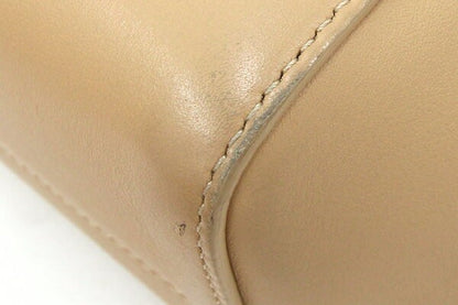 Chloe Hand Bag Tote Purse Leather Beige Authentic